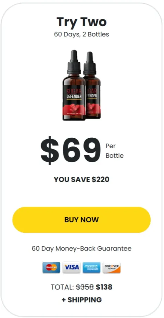 Sugar Defender-2bottle price